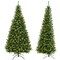 Costway 8 FT Pre-Lit Artificial Christmas Tree with 360 Warm White LED Lights Metal Stand